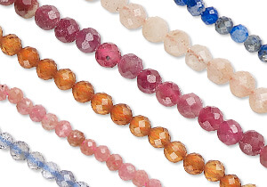 Limited Edition Gemstone Faceted Bead Strands